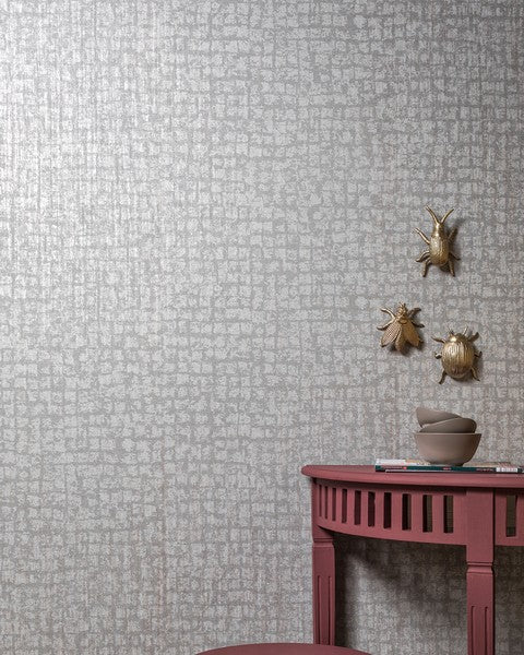 Galerie Wallcoverings 64279 Zeus Silver Grey Wallpaper