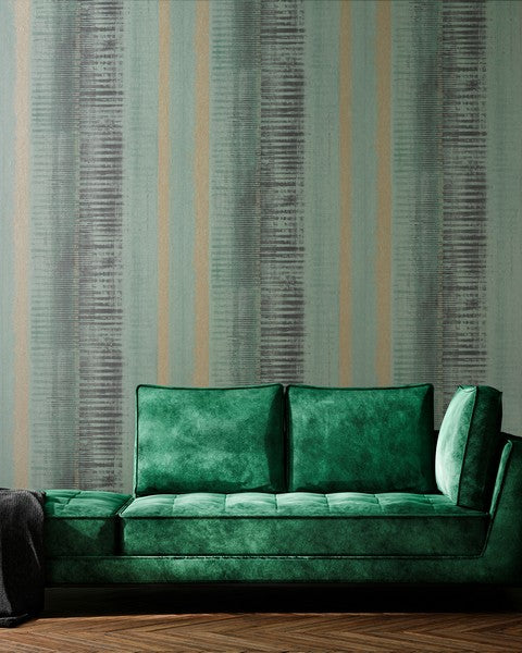Galerie Wallcoverings 64291 Hermes Woody Green Wallpaper