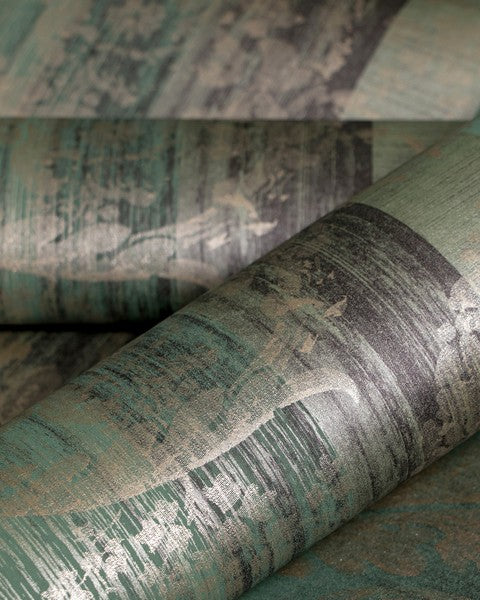 Galerie Wallcoverings 64293 Nerites Woody Green Wallpaper