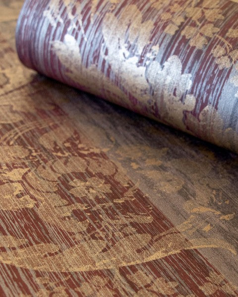 Galerie Wallcoverings 64295 Nerites Rubi Red Wallpaper