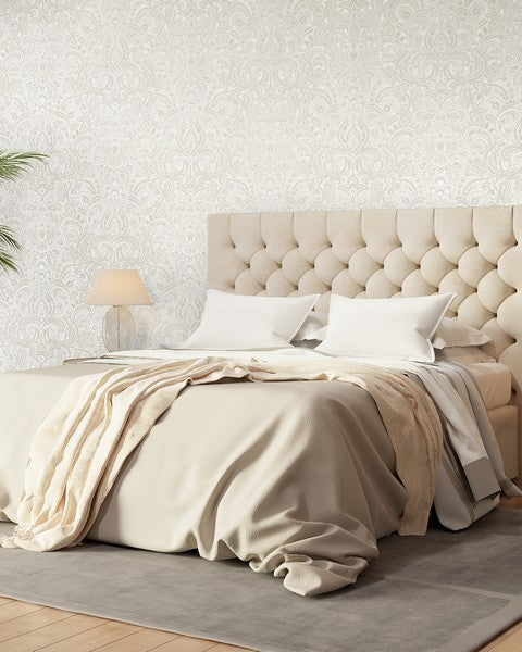 Galerie Wallcoverings 64302 Ares Antique White Wallpaper