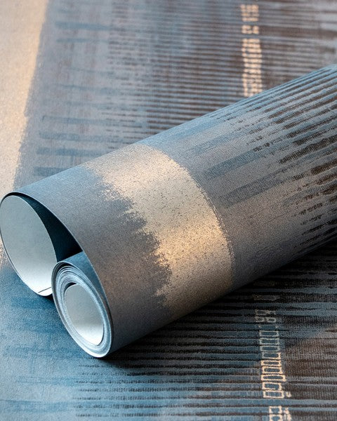 Galerie Wallcoverings 64311 Hermes Midnight Blue Wallpaper