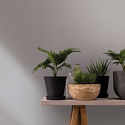 Galerie Wallcoverings 82349 Fabric Effect Silver Grey Wallpaper