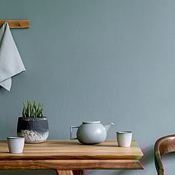 Galerie Wallcoverings 82353 Fabric Effect Blue Wallpaper