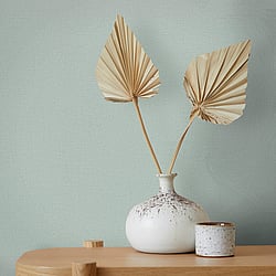 Galerie Wallcoverings 82354 Fabric Effect Green Wallpaper