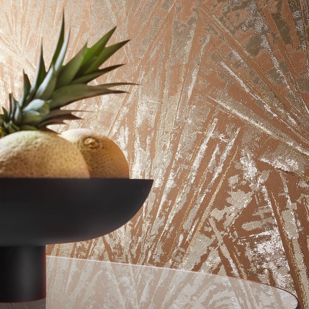 Galerie Wallcoverings 91937 Fan Palm Orange Wallpaper