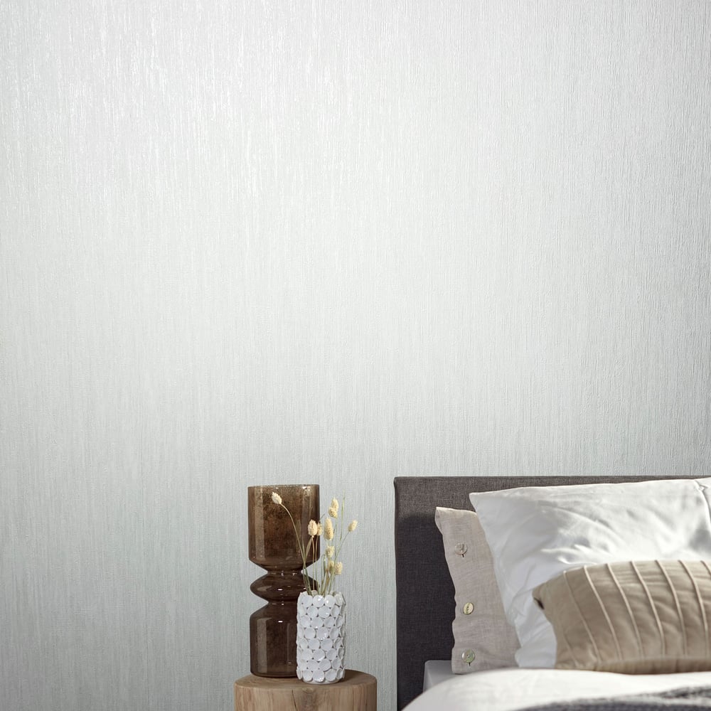 Galerie wallcoverings 95032 Slub White Wallpaper