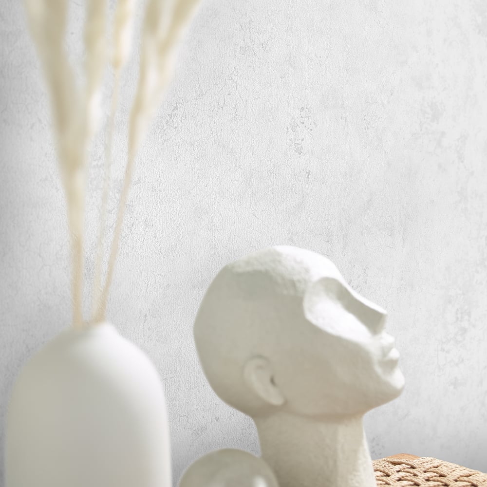 Galerie Wallcoverings 95047 Arid White Wallpaper