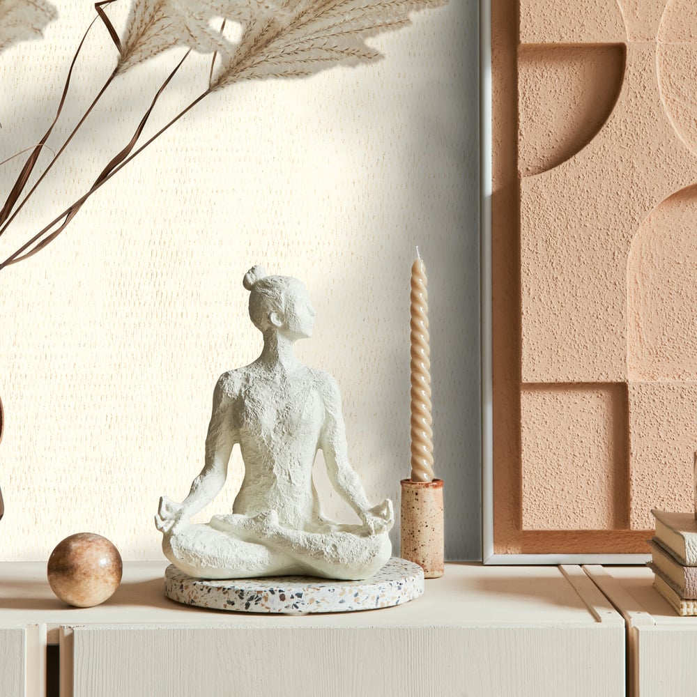 Galerie Wallcoverings 95084 Twill White Wallpaper