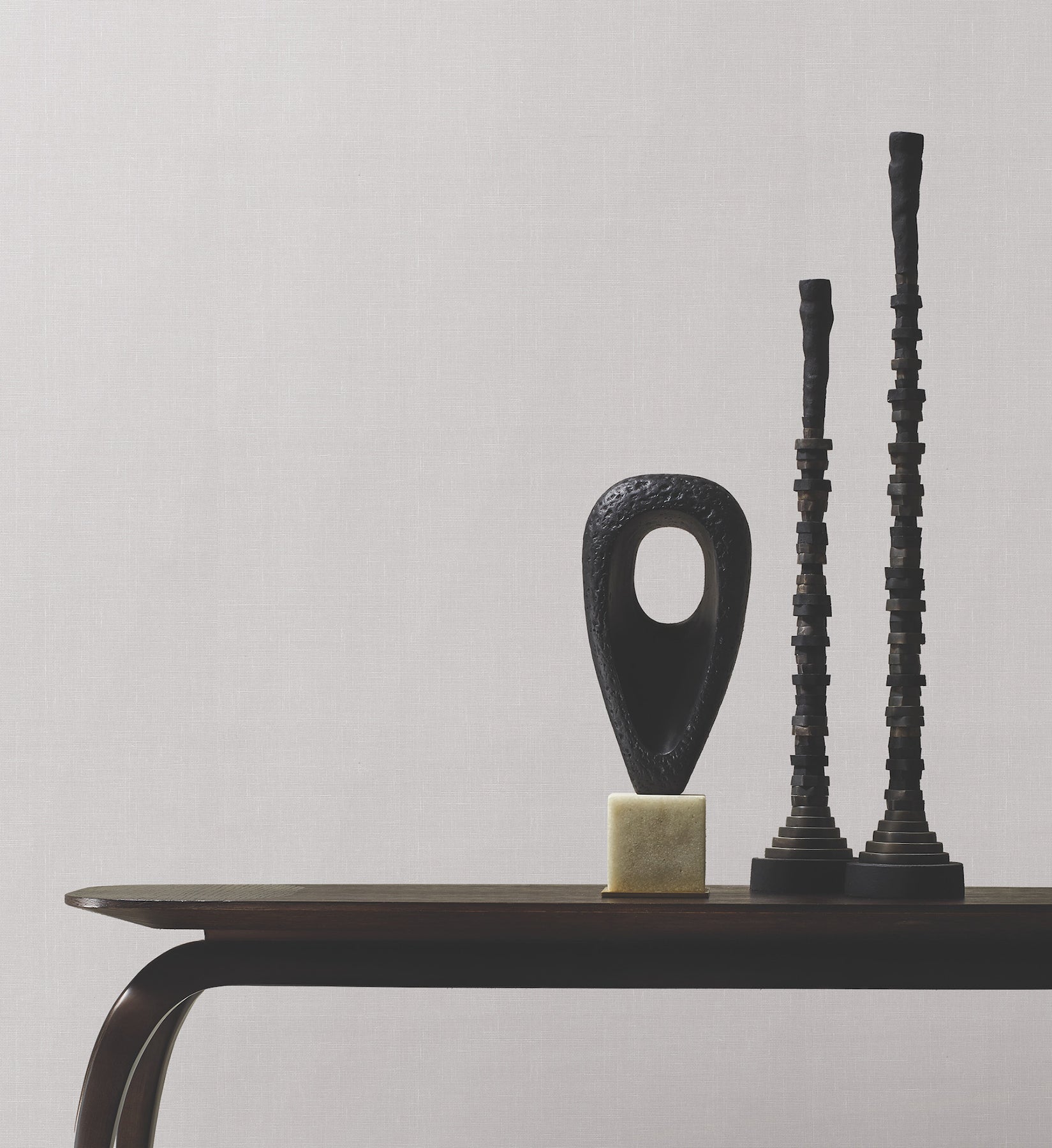 York Wallcoverings AB1802 Woven Linen Grey Wallpaper