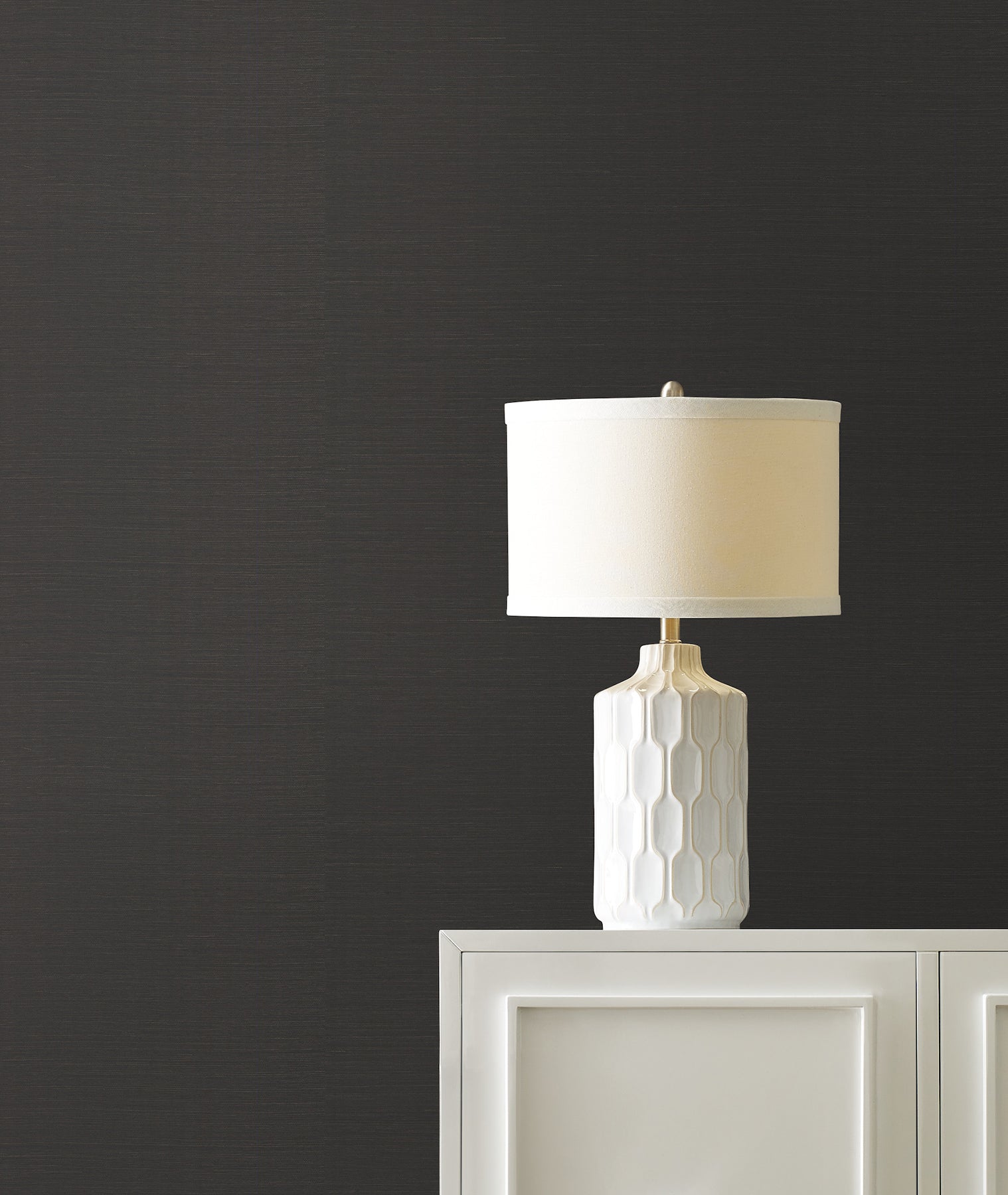 York Wallcoverings AB2195NW Maguey Sisal Black Wallpaper