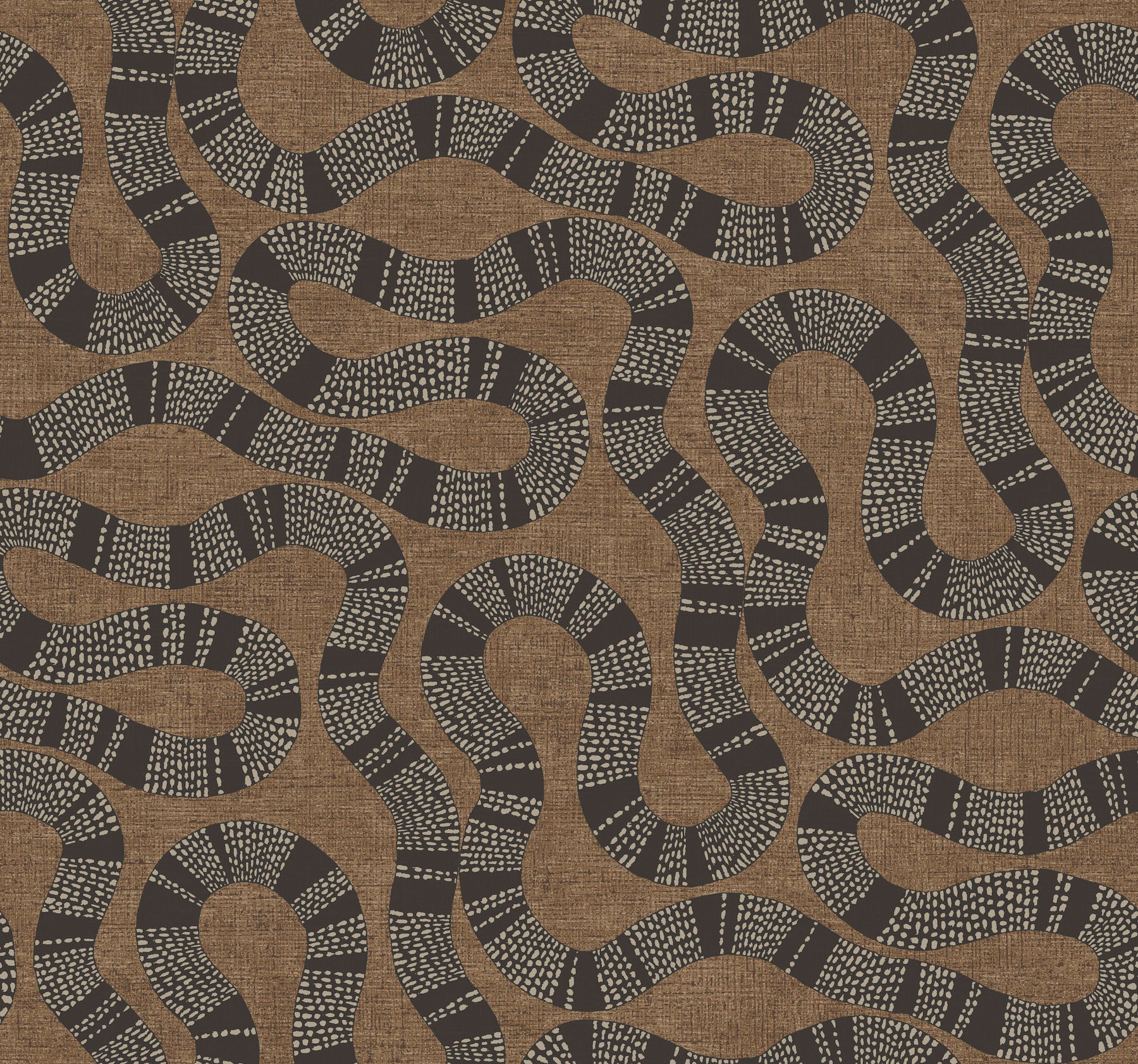 York Wallcoverings AB3001 Ophidia Brown Wallpaper
