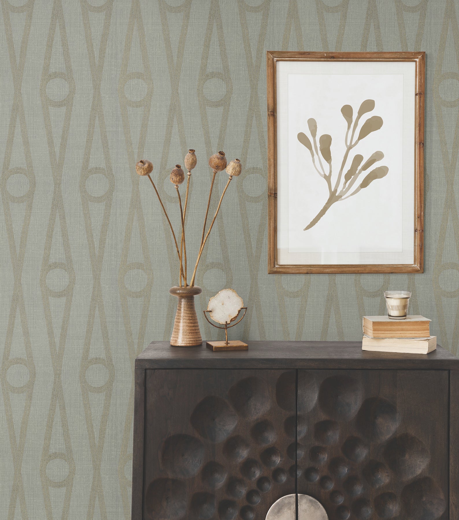 York Wallcoverings AB3013 Henlein Grey  Wallpaper