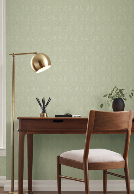 York Wallcoverings AC9185 Craftsman Green Wallpaper