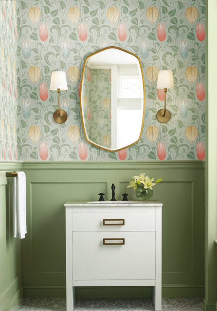 York Wallcoverings AC9202 Canterbury Bells Wallpaper