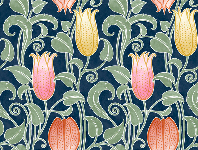 York Wallcoverings AC9203 Canterbury Bells Wallpaper