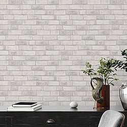 Galerie Wallcoverings BB51110 Weathered Walls Motif White Wallpaper