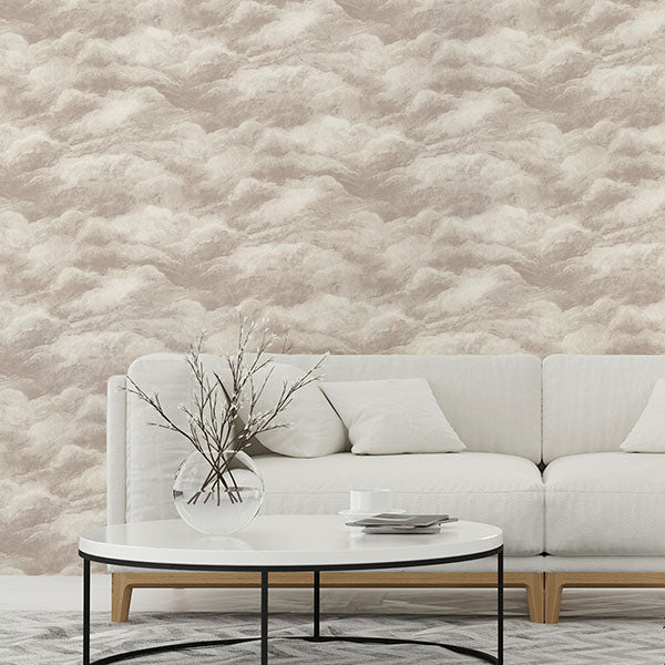 Brewster Home Fashions BG5706 Nimbostratus Ash Cloud Wallpaper