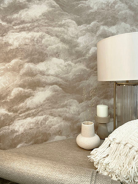 Brewster Home Fashions BG5707 Nimbostratus Neutral Cloud Wallpaper