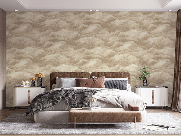 Brewster Home Fashions BG5707 Nimbostratus Neutral Cloud Wallpaper