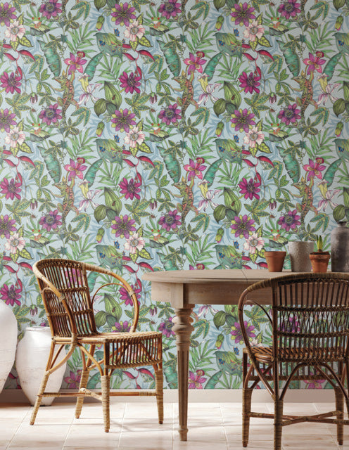 York Wallcoverings BL1701 Multicolor Rainforest Wallpaper