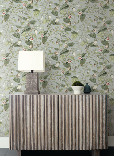 York Wallcoverings BL1712 Dove Moon Flower Wallpaper