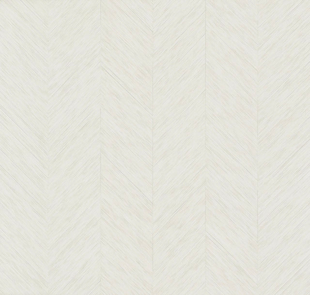 York Wallcoverings BO6601 Metallic Chevron White Wallpaper