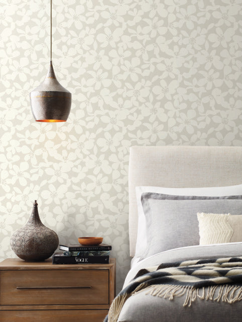 York Wallcoverings BO6683 Free Spirit Pearl Wallpaper