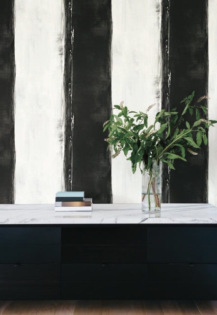 York Wallcoverings CC1271 Black Ink Wash Wallpaper