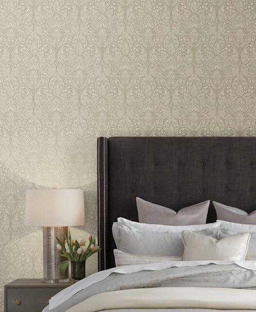 York Wallcoverings CD4010 Taupe/Copper Paradise Wallpaper