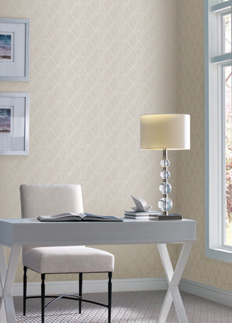 York Wallcoverings CI2382 Opposites Attract Cream Wallpaper
