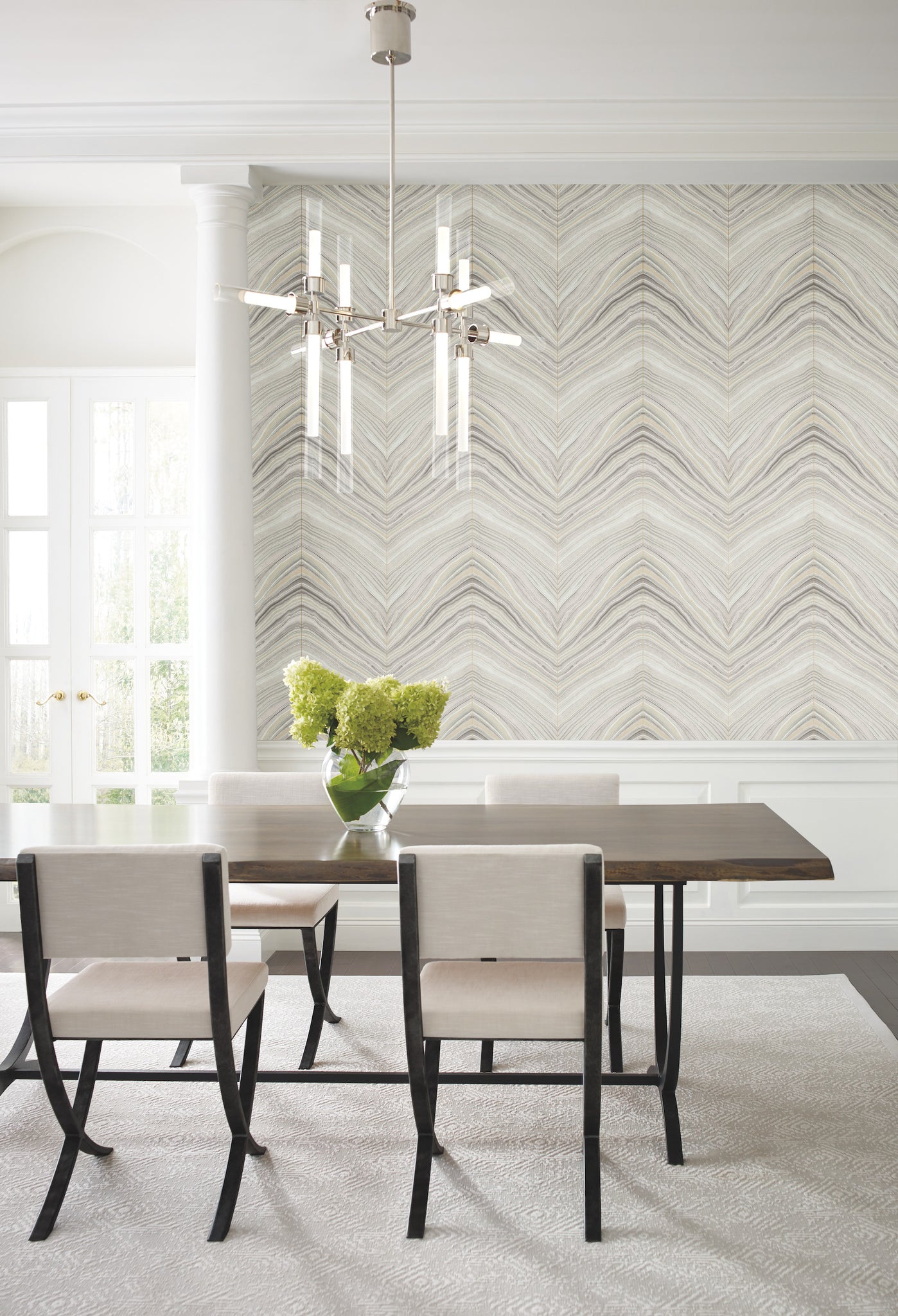 York Wallcoverings CI2415 Onyx Strata Beige Wallpaper