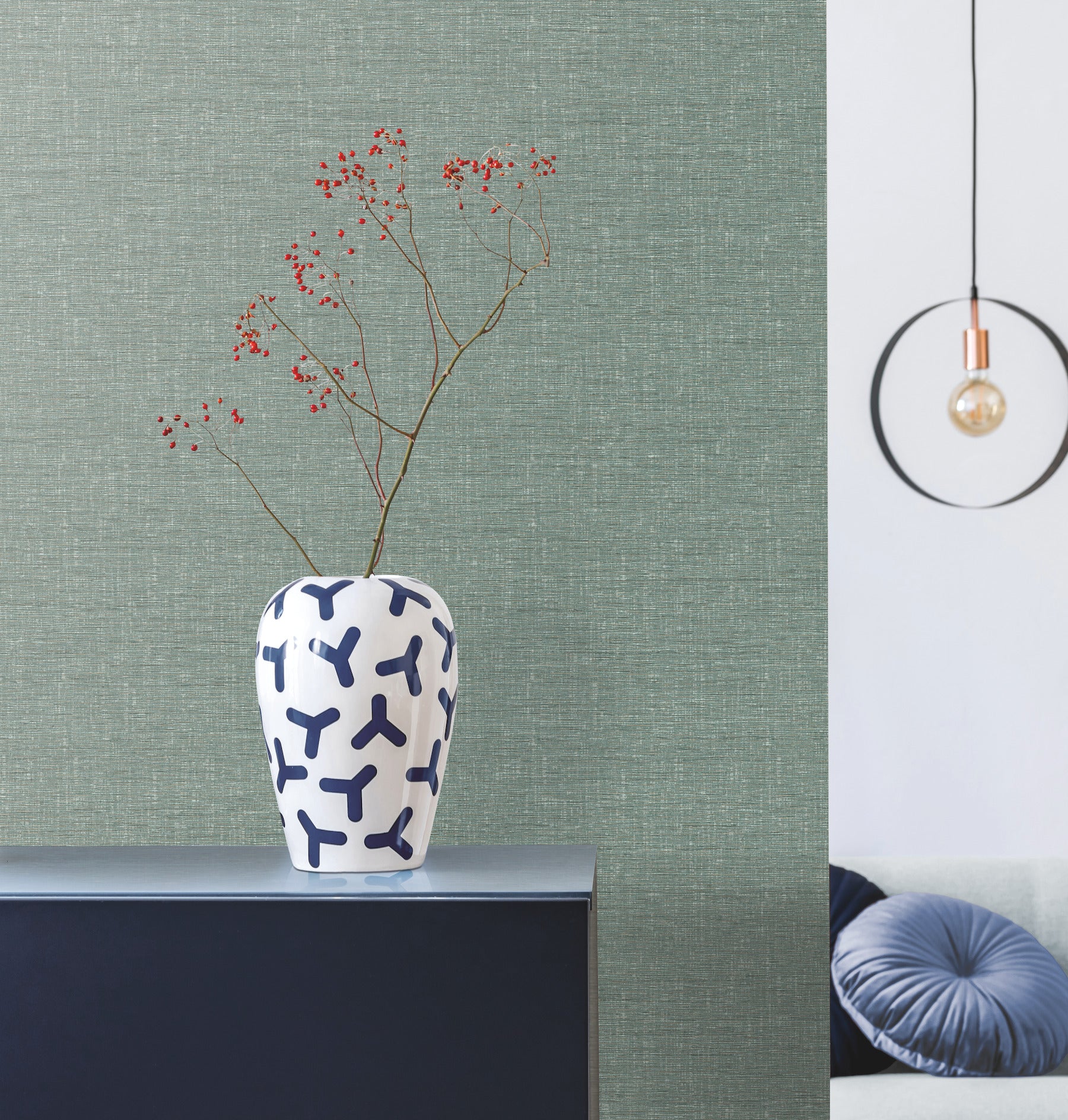 York Wallcoverings DA3556N Altitude Green Wallpaper