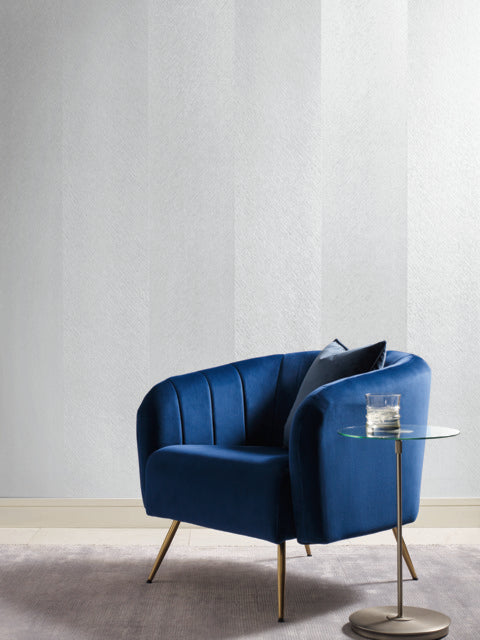 York Wallcoverings DD3782 Etched Chevron White Wallpaper