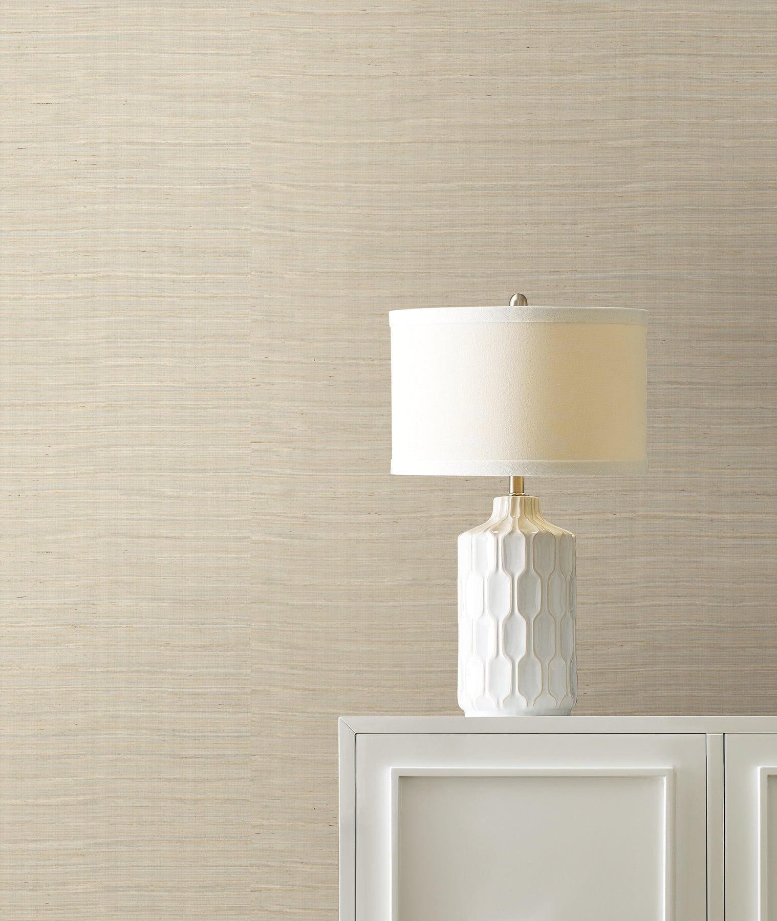 York Wallcoverings DE8995NW Maguey Sisal Silver Wallpaper