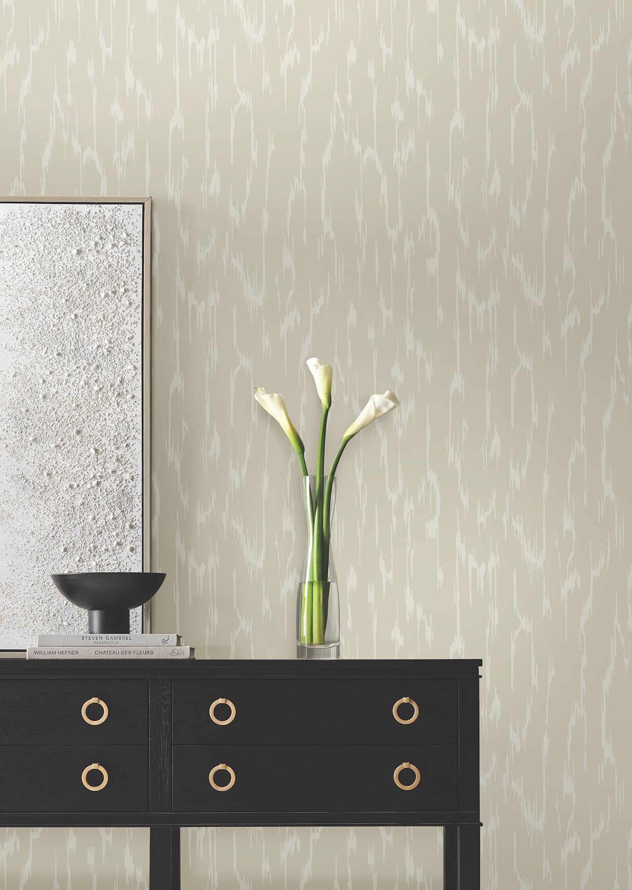 York Wallcoverings DF3364 Flowing Taupe Wallpaper