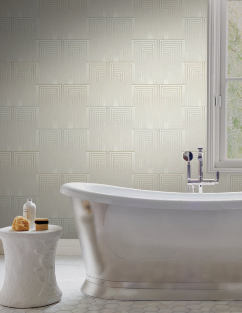 York Wallcoverings DT5073 Silver/Gold Vanishing Wallpaper