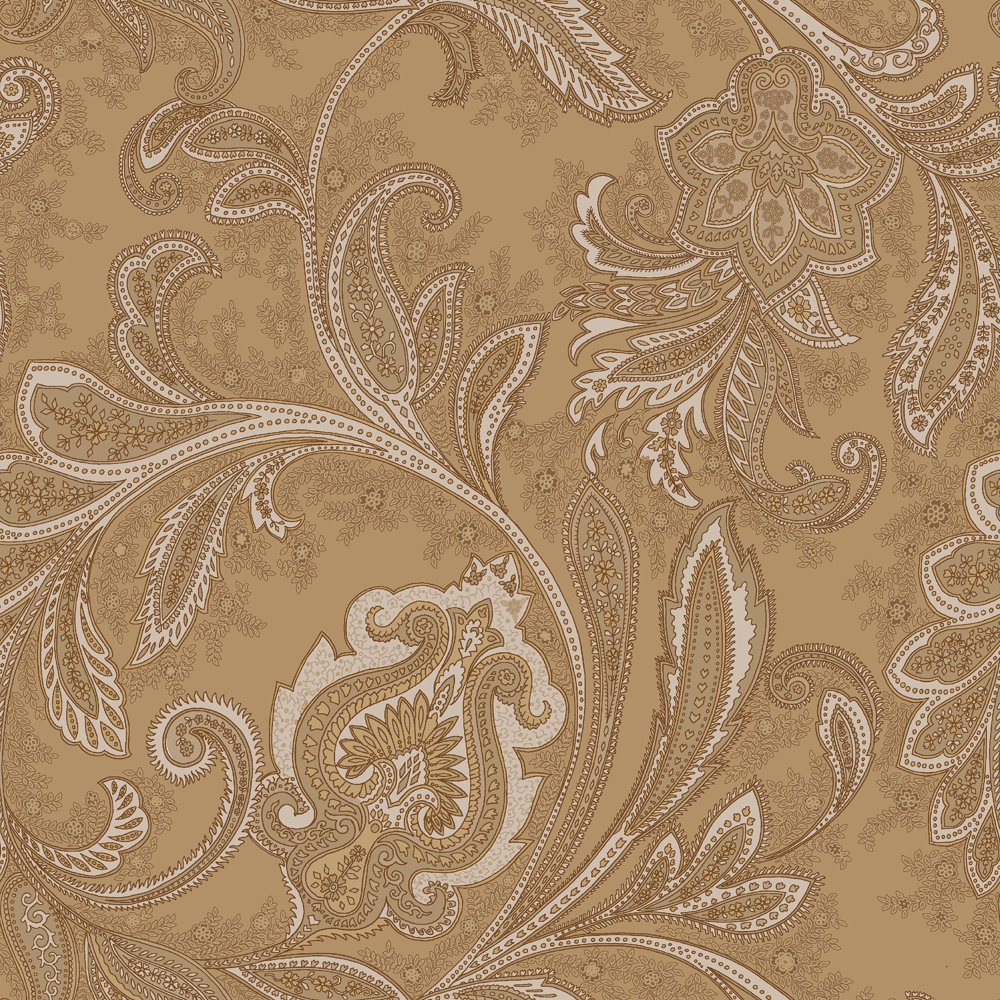 Galerie Wallcoverings DWP0355-06 Paisley Brown Wallpaper