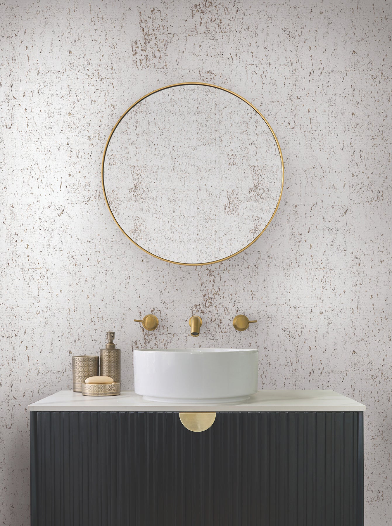 York Wallcoverings EV3902 Cork White Wallpaper