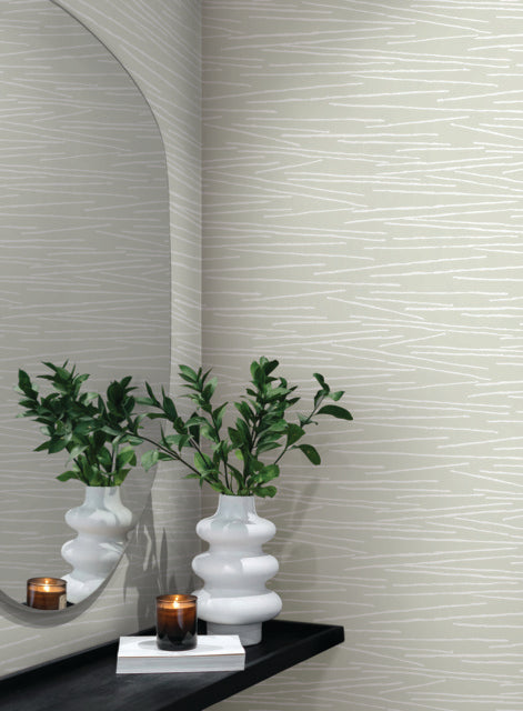 York Wallcoverings EV3934 Line Horizon Green Wallpaper