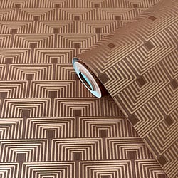 Galerie Wallcoverings F-PL3007 Geo Key Orange Wallpaper