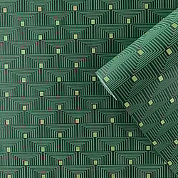 Galerie Wallcoverings F-PL3008 Geo Key Green Wallpaper