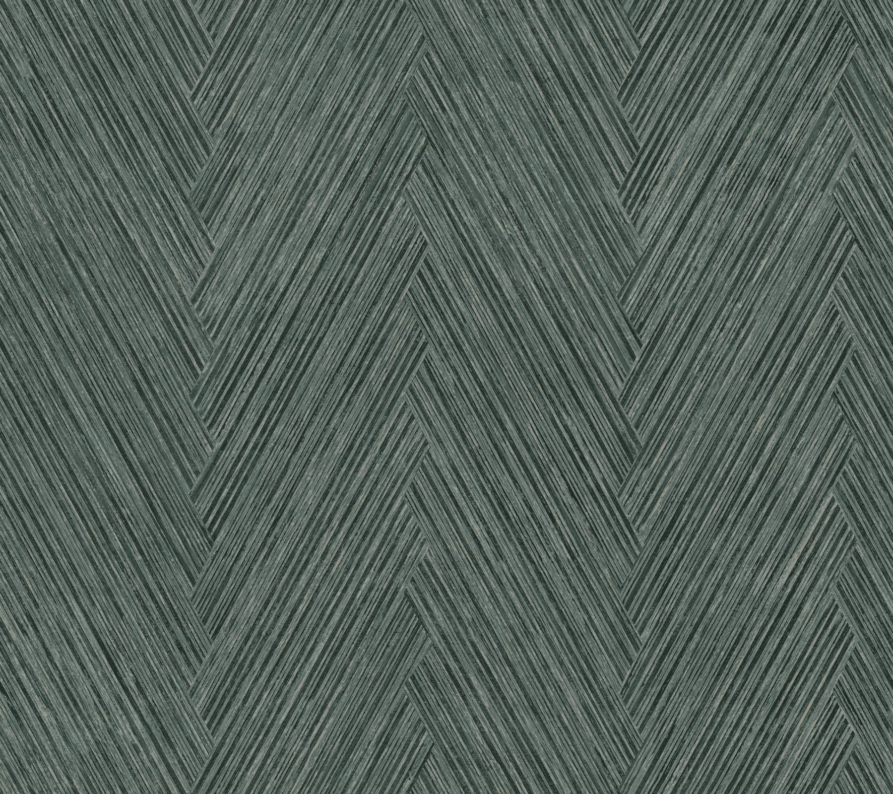 York Wallcoverings FM1054 Thatched Chevron Bottle Green Wallpaper