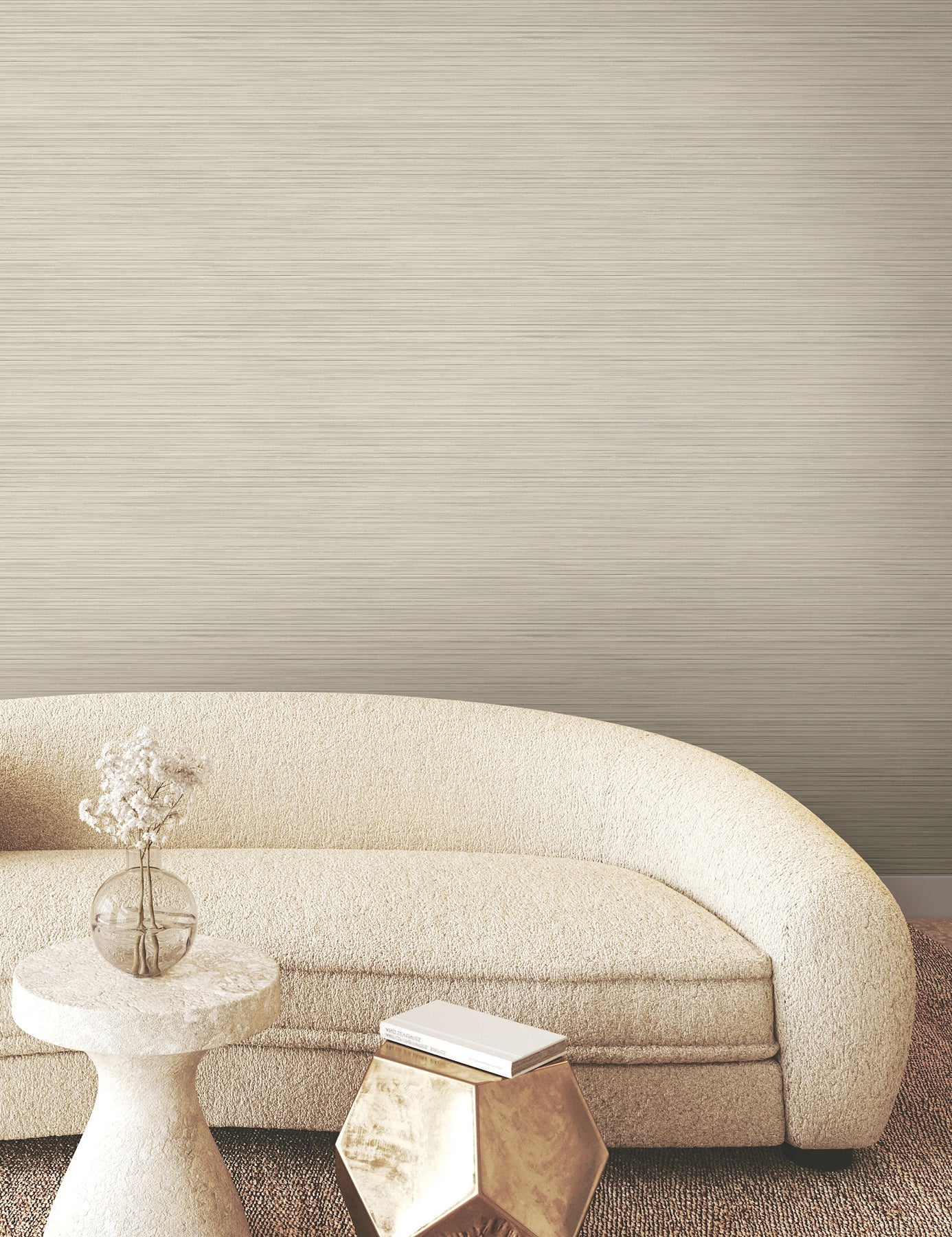 York Wallcoverings FM1076 Alignment Taupe Wallpaper