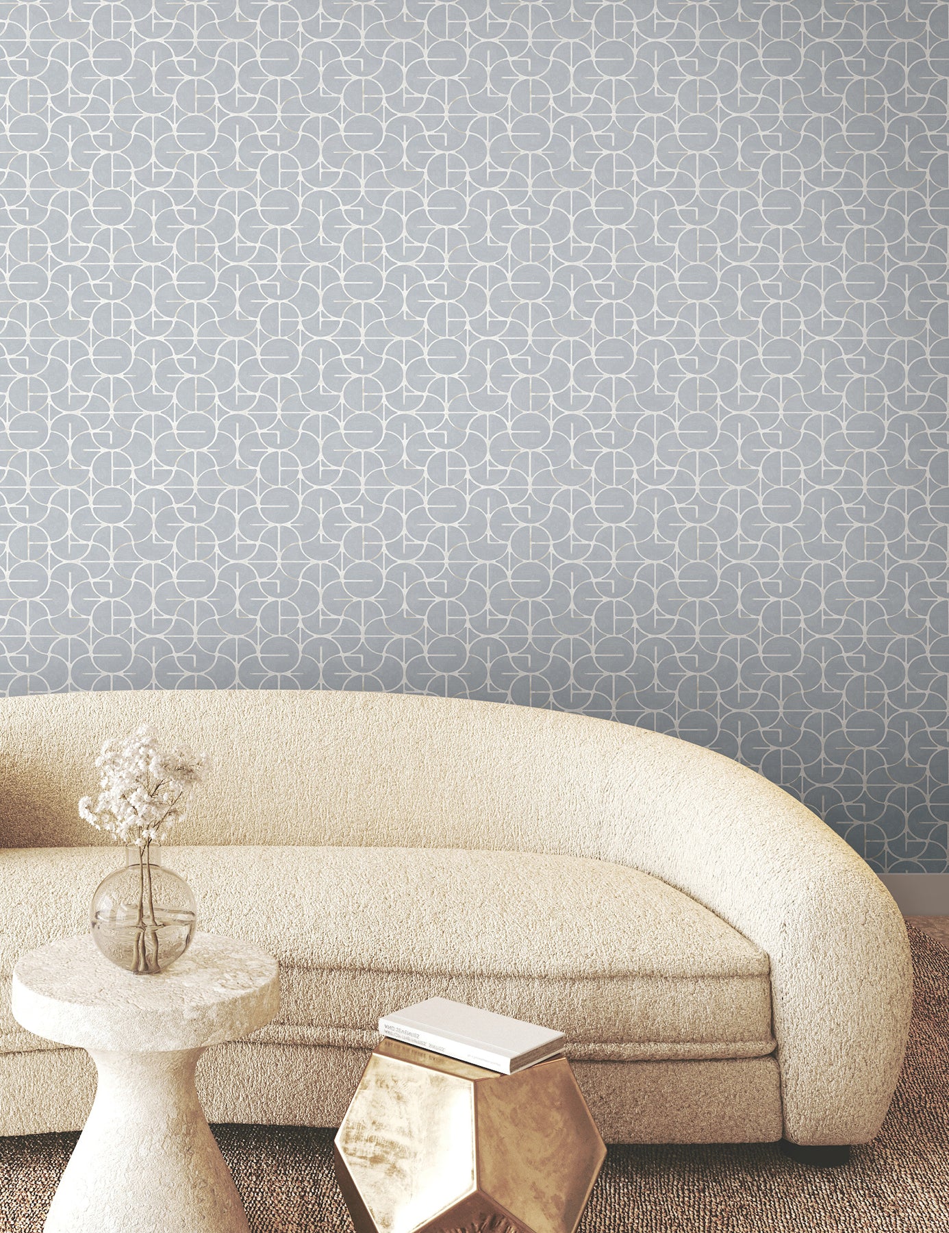York Wallcoverings FM1106 Looking Glass Chambray Wallpaper