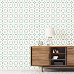 Galerie Wallcoverings G45402 Bee Hive Green Wallpaper