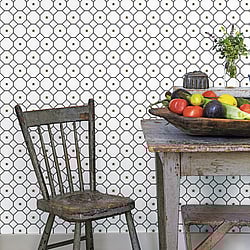 Galerie Wallcoverings G45406 Bee Hive With Bees White Wallpaper