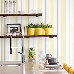 Galerie Wallcoverings G67578 Slim Stripe Yellow Wallpaper