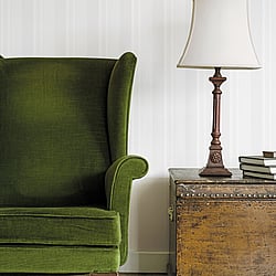 Galerie Wallcoverings G67618 Silk Stripe White Wallpaper