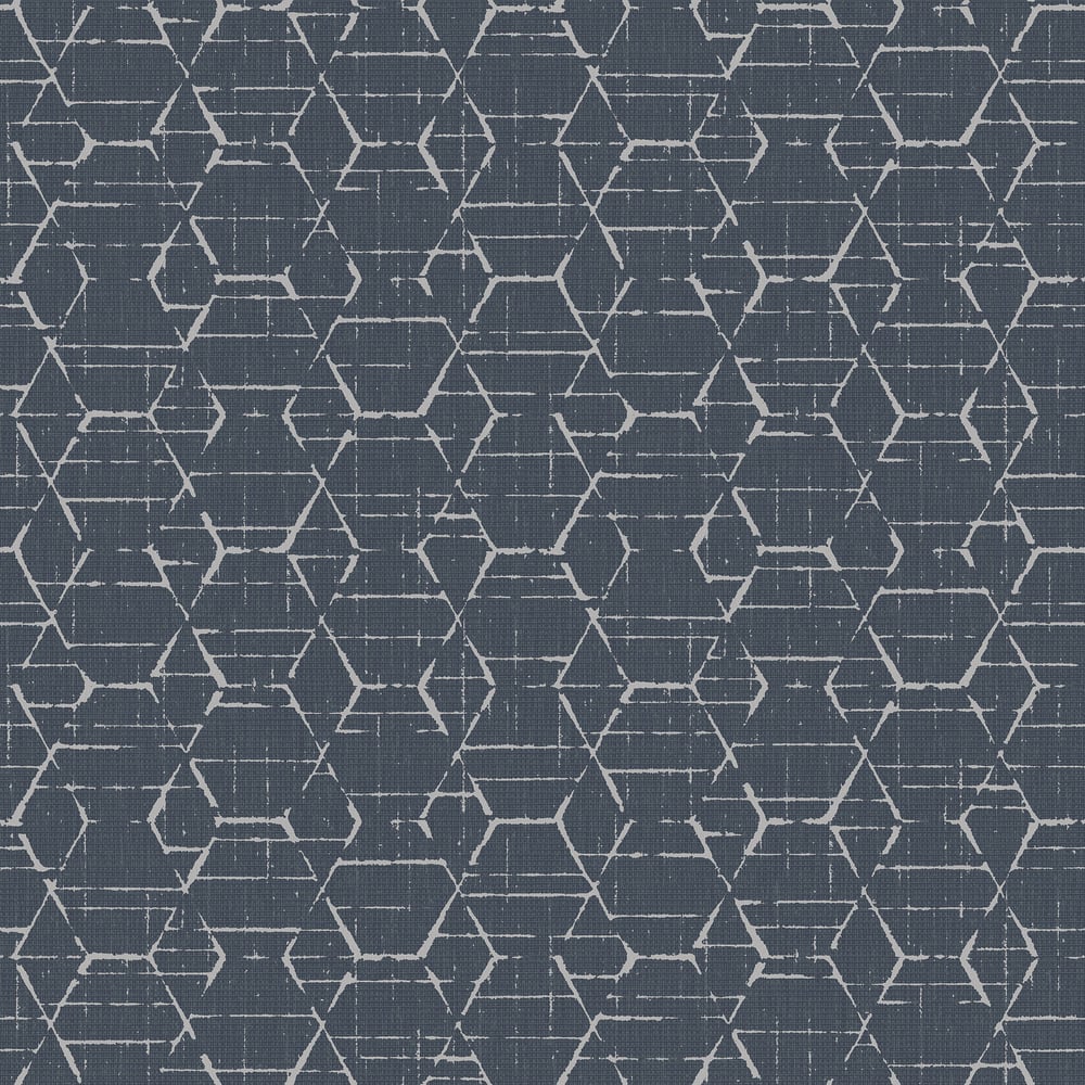 Galerie Wallcoverings G78247 Hextex Black Wallpaper